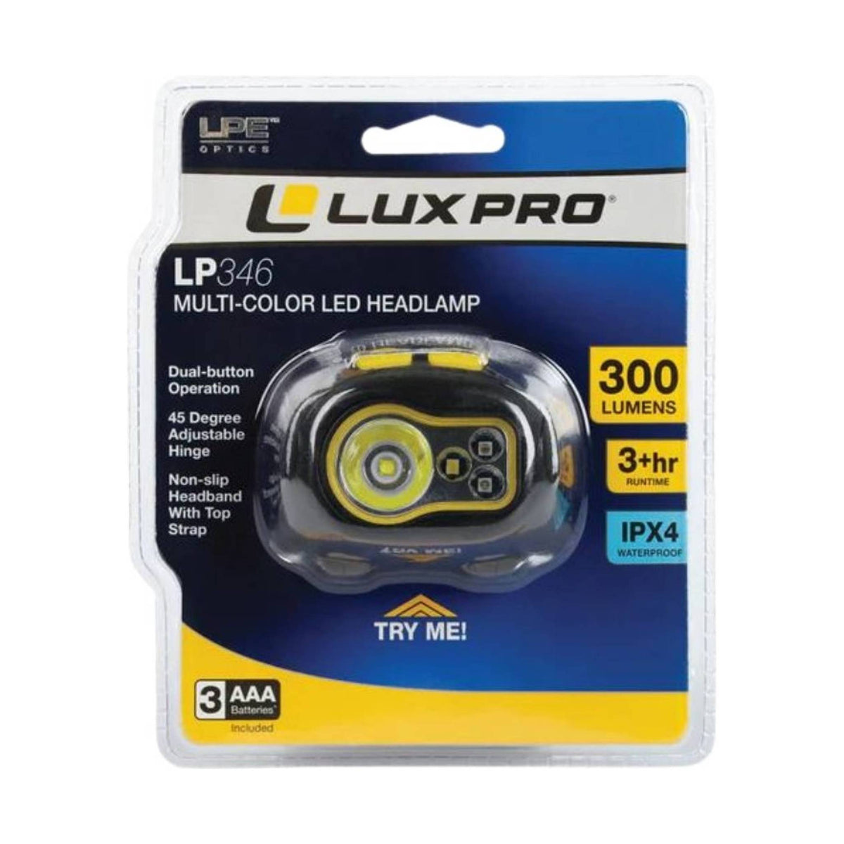 Luxpro LP346 Multi-Color Headlamp
