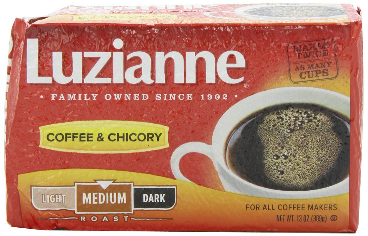 Luzianne Coffee & Chicory Medium Roast Ground Coffee — 13oz Bag (Pack of 4)