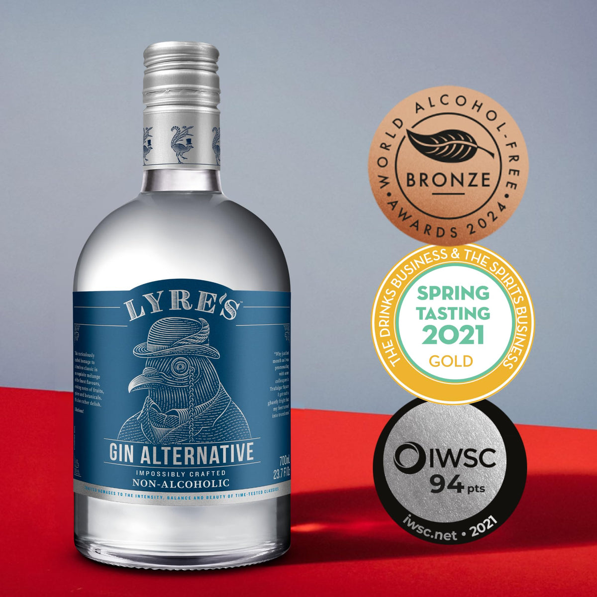 Lyre's Gin Alternative — Award-Winning Alcohol-Free London Dry Gin Substitute (23.7 oz)