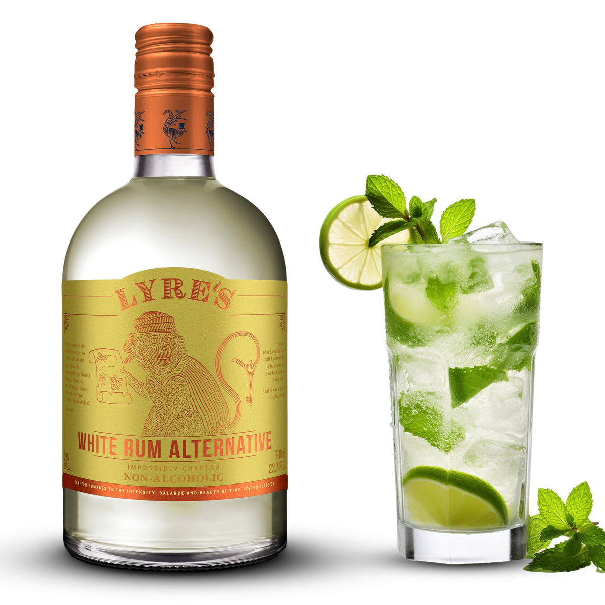 Lyre's White Cane Spirit – Award-Winning Non-Alcoholic White Rum Alternative (0% ABV) 700ml