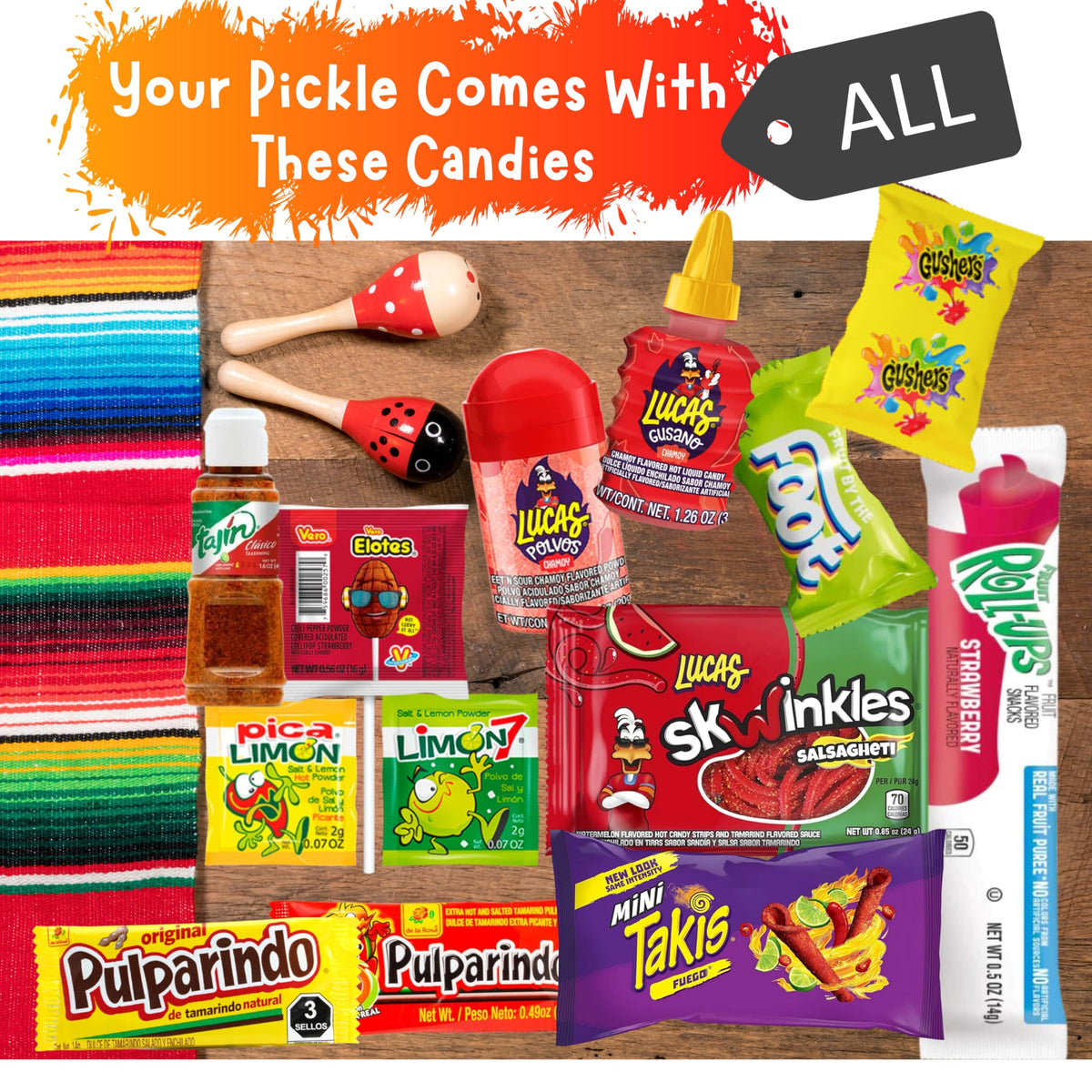Ma Lit Candy: The Full TikTok Chamoy Pickle Kit with Candy – Big Tex Chamoy Pickle Kit