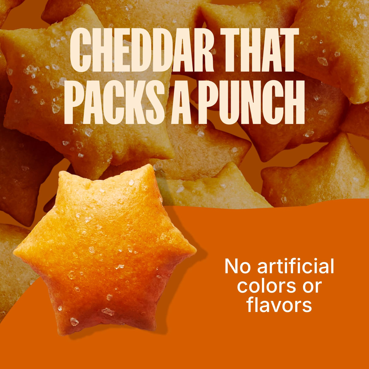 MadeGood Cheddar Star Puffed Crackers — Gluten Free, Organic Snack Pack (6 Bags, 4.26 oz Each)