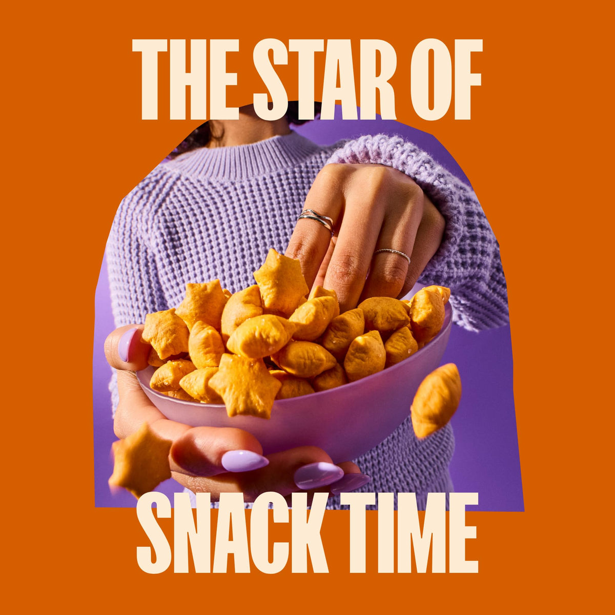 MadeGood Cheddar Star Puffed Crackers — Gluten Free, Organic Snack Pack (6 Bags, 4.26 oz Each)