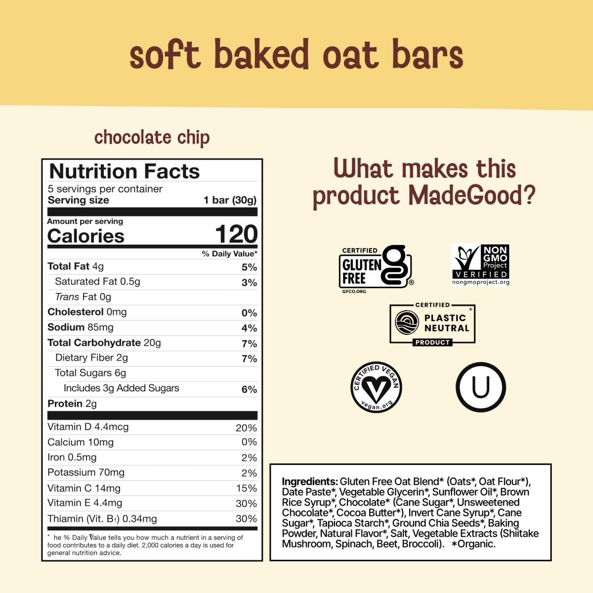MadeGood Chocolate Lovers Variety Pack - Granola Bars, Morning Bars & Drizzled Birthday Cake Bars