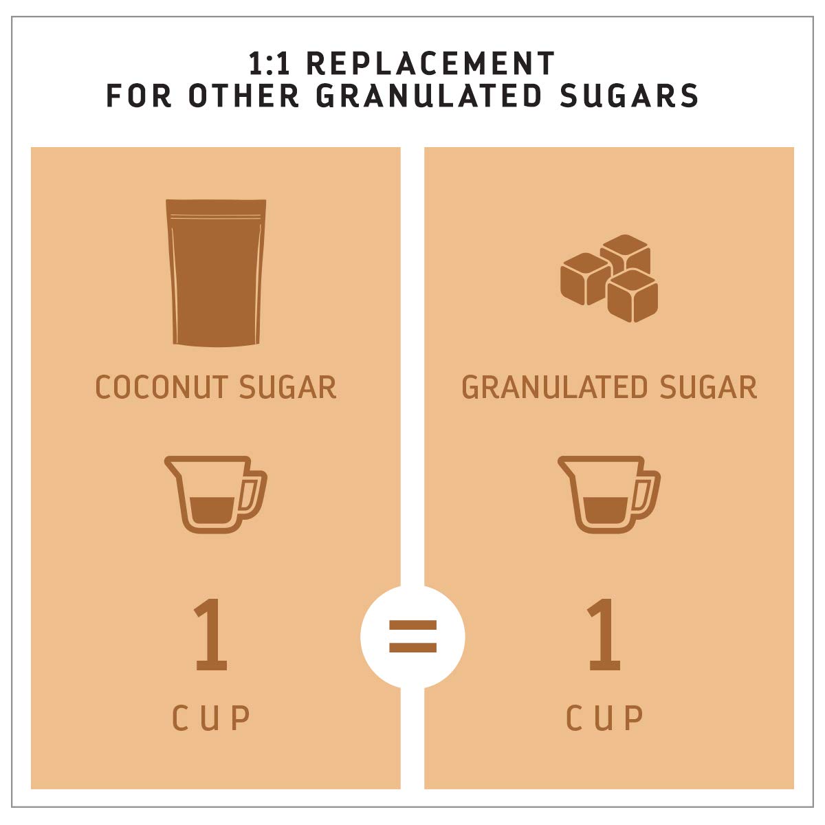 MADHAVA Organic Coconut Sugar (6-Pack, 16 oz) — Unrefined Natural Sweetener for Baking & Beverages