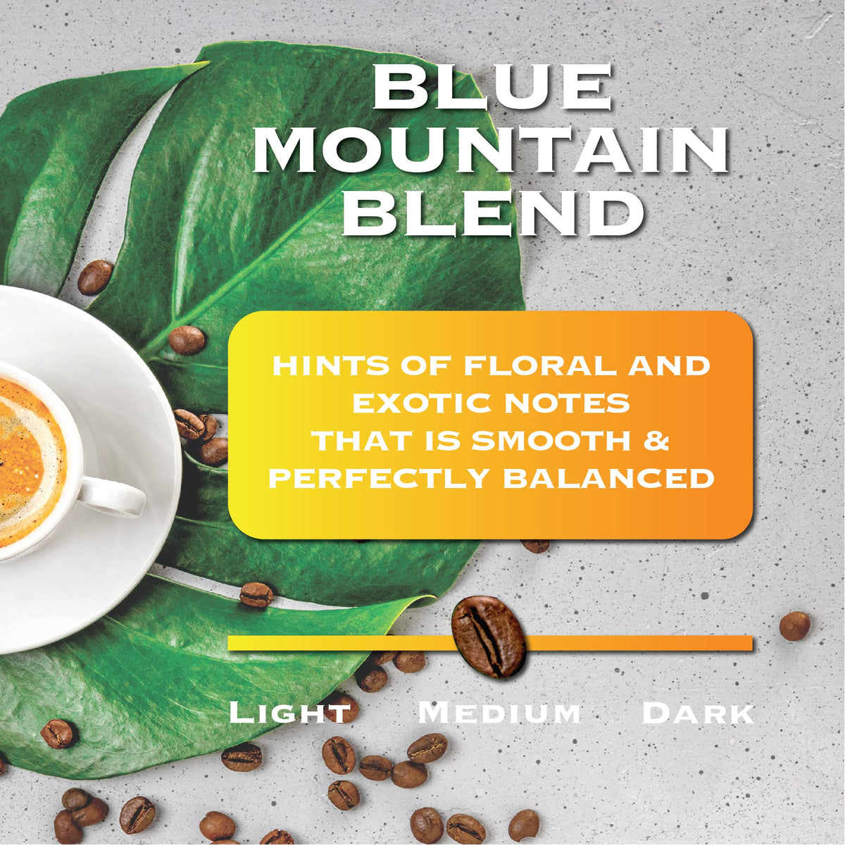 Magnum Exotics Blue Mountain Ground Coffee Blend – Light-Medium Roast, 100% Arabica, Freshly Roasted 1 lb (Pack of 2)