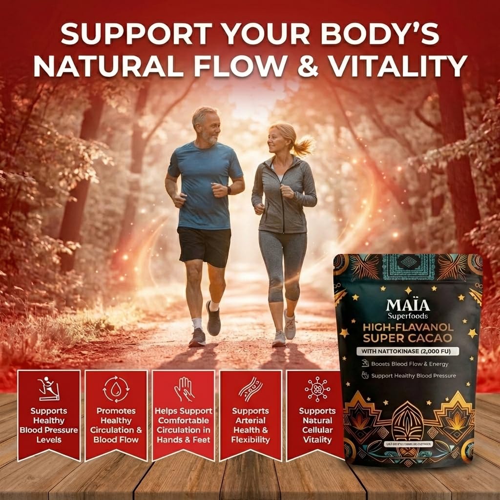 Maia Ceremonial Cacao | Super Cacao | High Flavanols for Healthy Blood Pressure & Gentle Energy | Theobromine
