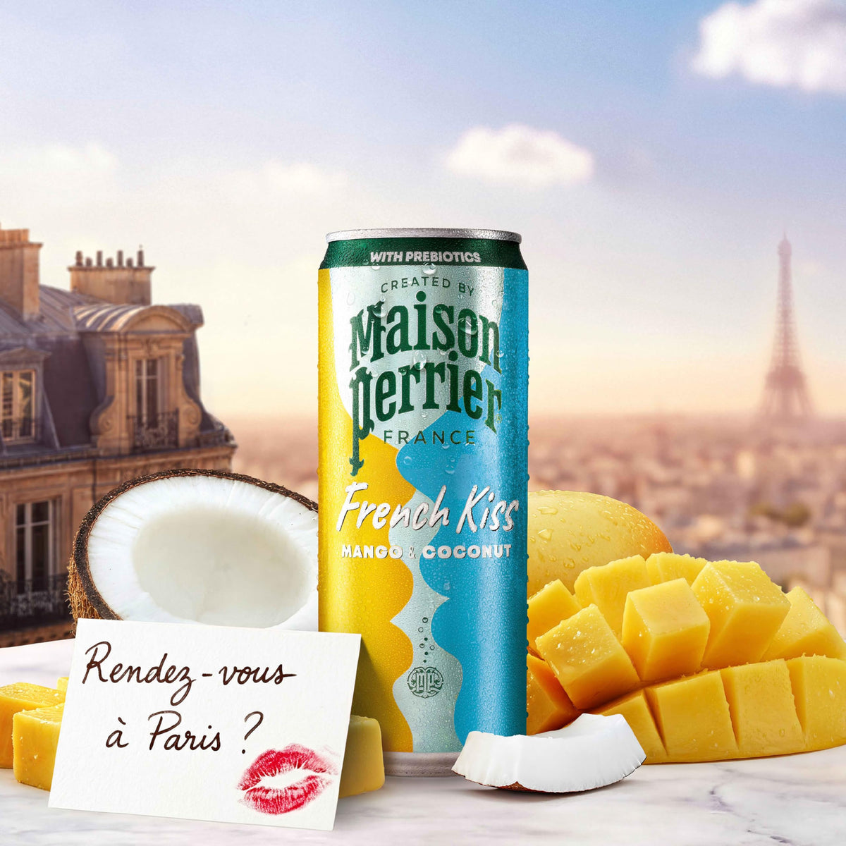 Maison Perrier French Kiss Mango & Coconut Sparkling Juice – 24 Pack