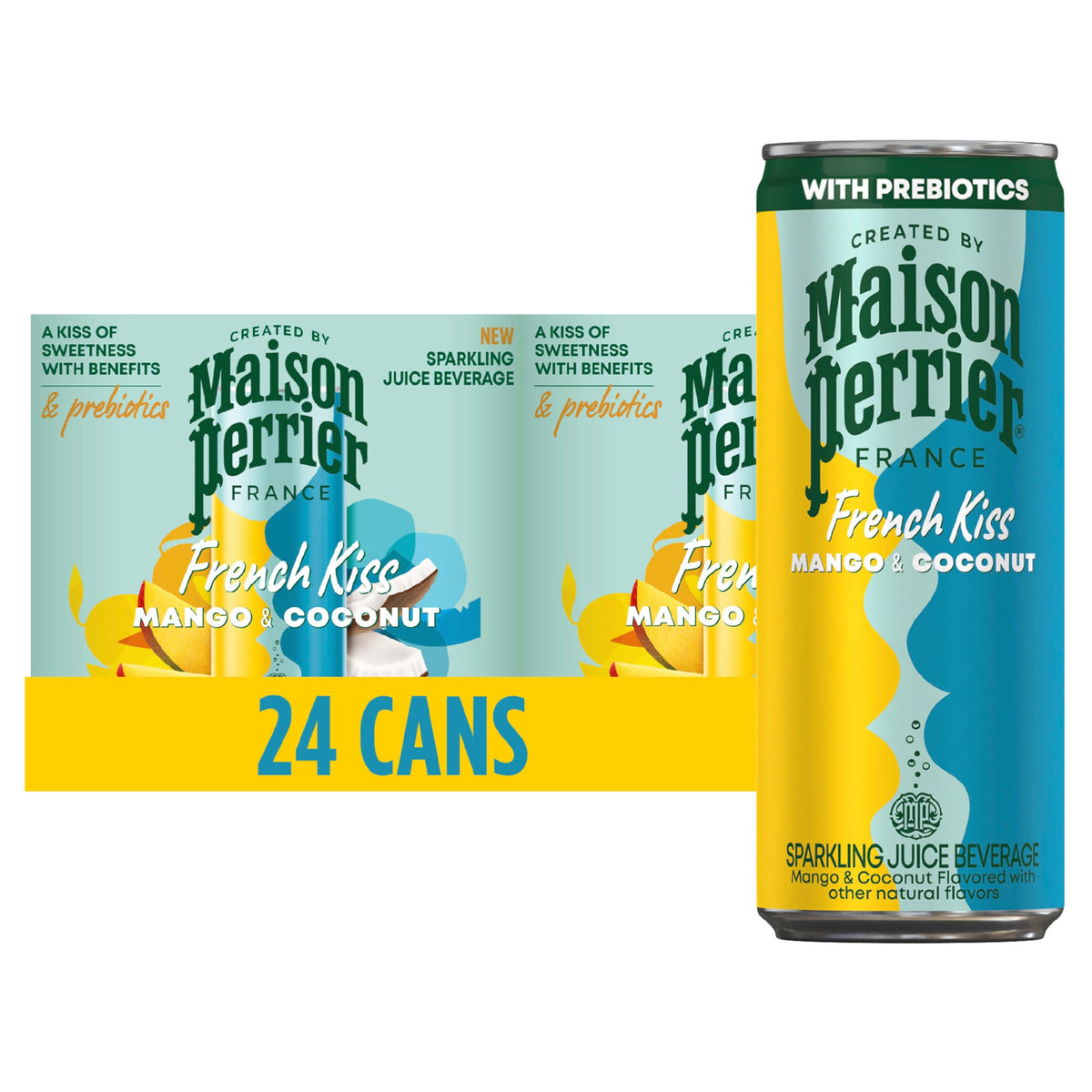 Maison Perrier French Kiss Mango & Coconut Sparkling Juice – 24 Pack