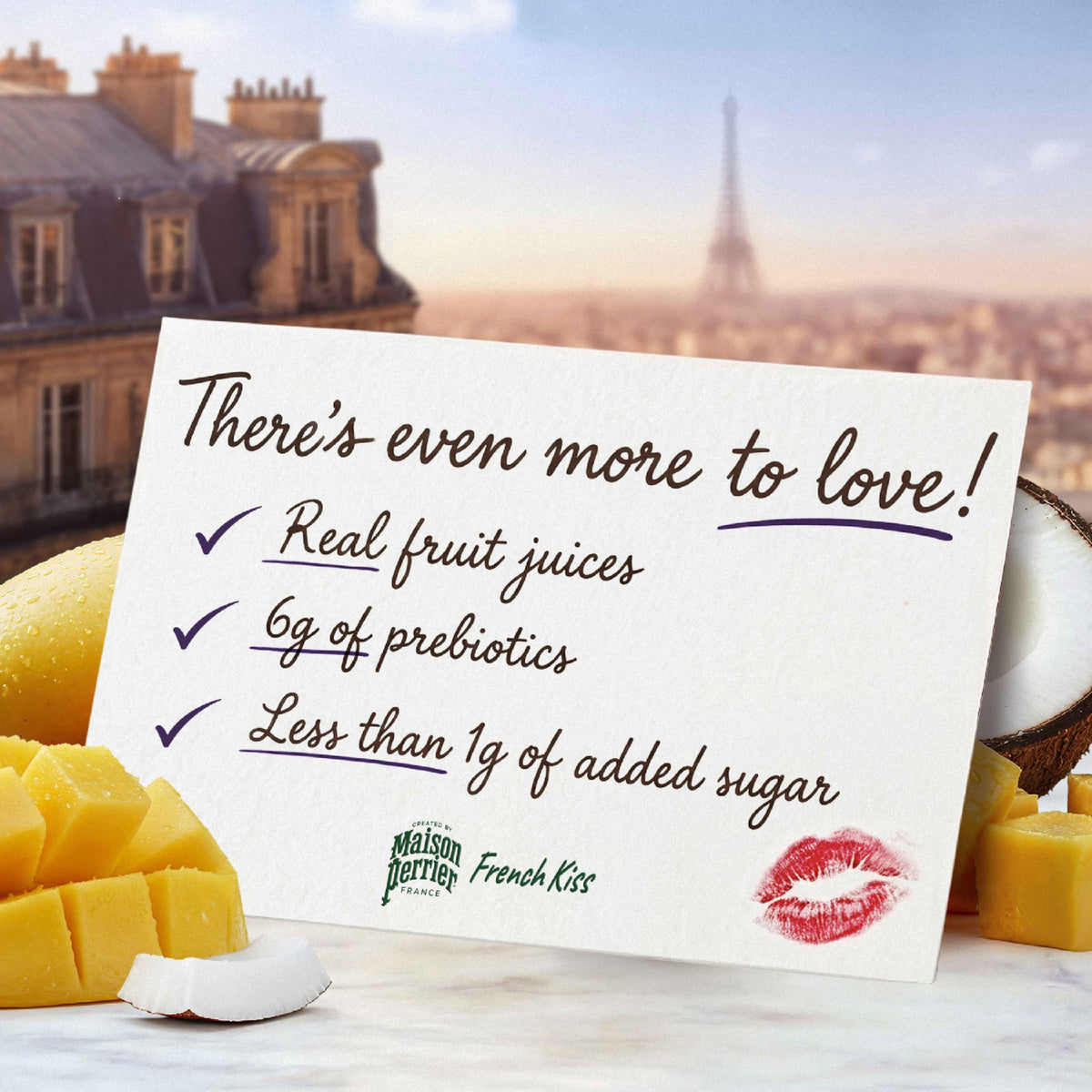 Maison Perrier French Kiss Mango & Coconut Sparkling Juice – 24 Pack