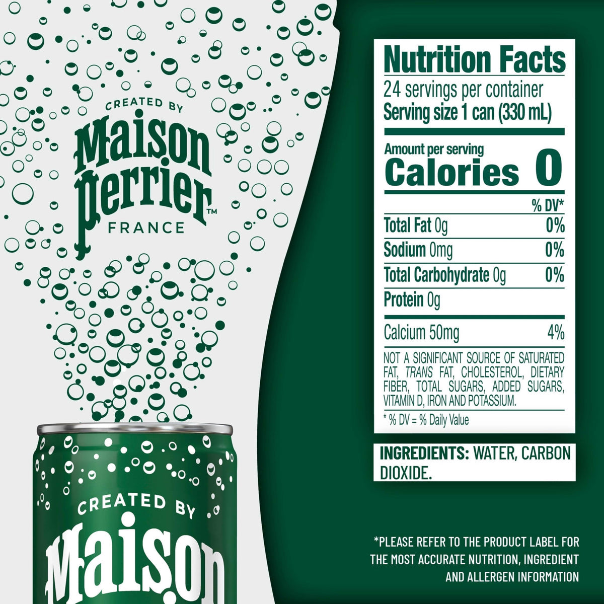 Maison Perrier Ultimate Sparkling Water – 11.15 fl oz Cans, 3 Pack (8 Cans Each)