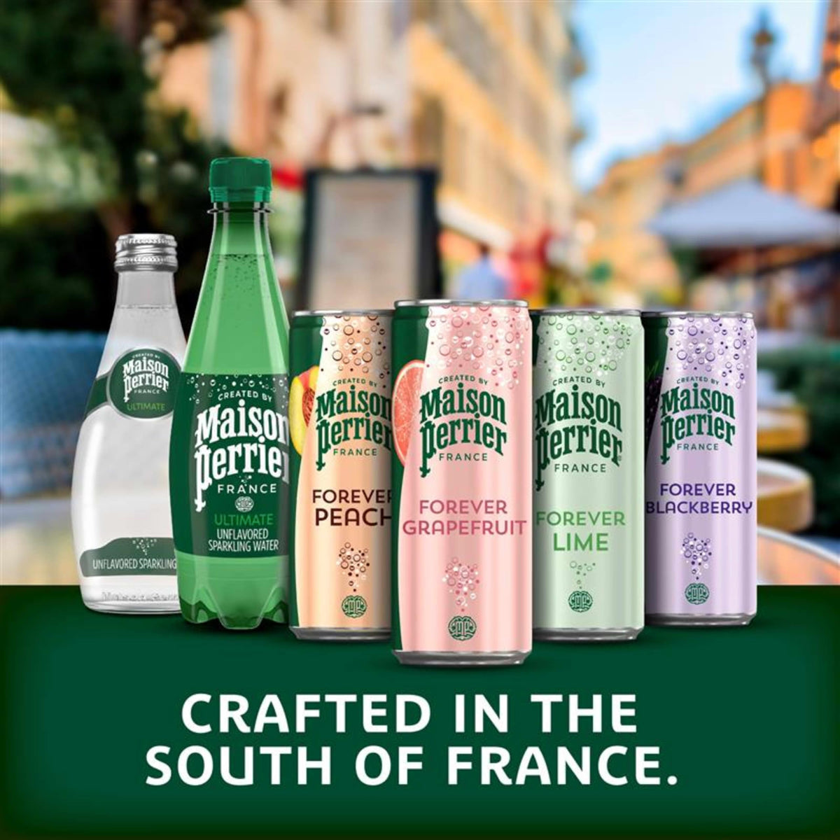 Maison Perrier Ultimate Sparkling Water – 11.15 fl oz Cans, 3 Pack (8 Cans Each)