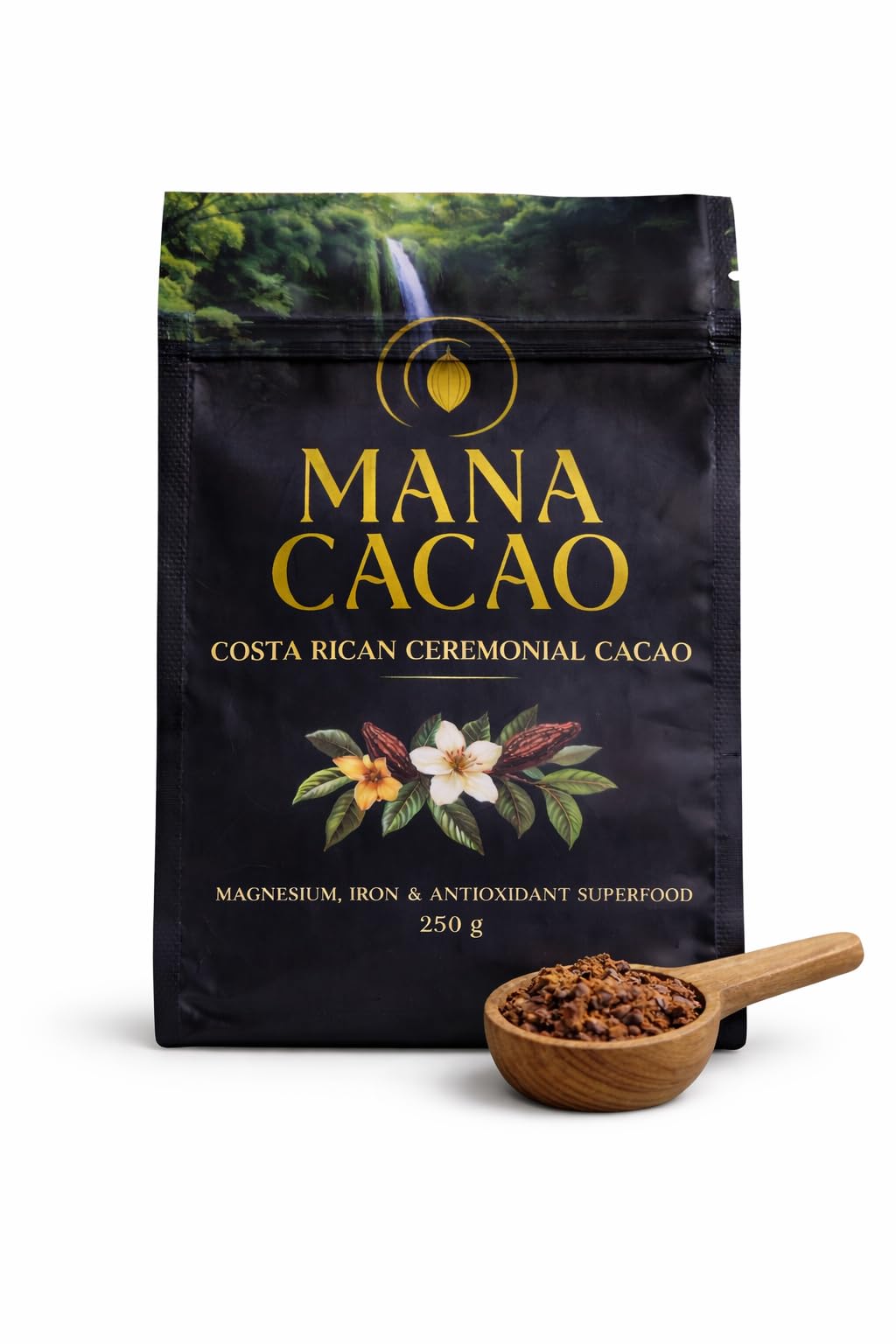 Mana Cacao – 100% Ceremonial Cacao Paste, Costa Rica, Small-Batch, Full-Fat