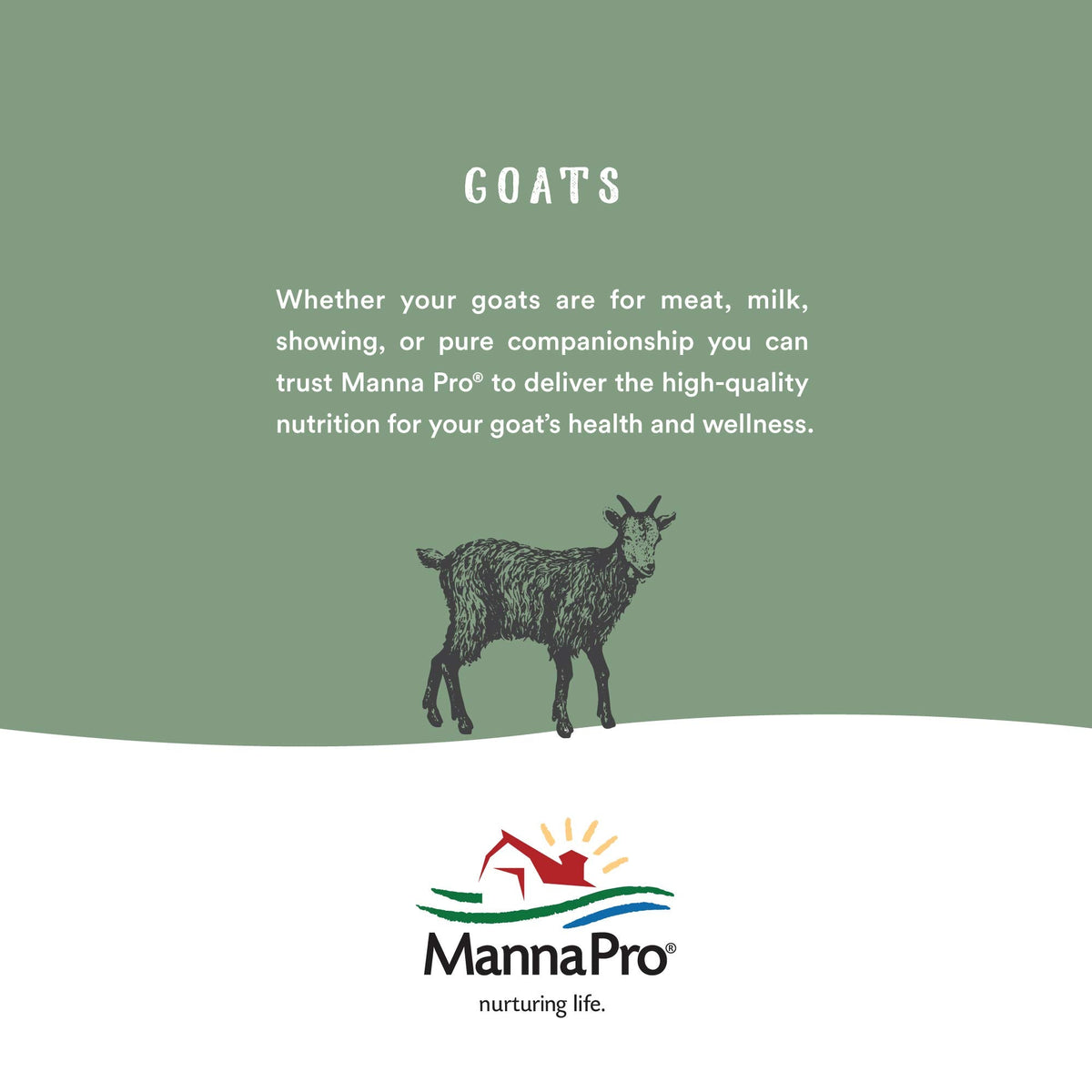 Manna Pro Goat Kid Milk Replacer – High-Protein Formula with Opti-Gut, Easy-to-Mix (4 lb)