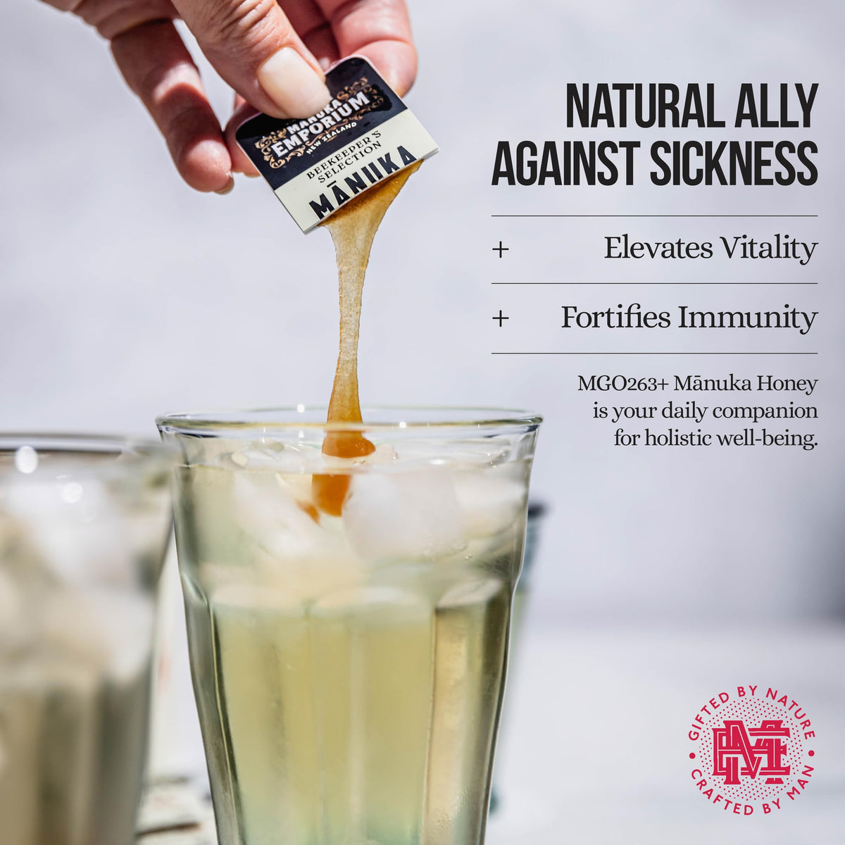 Manuka Emporium Raw Manuka Honey Packets MGO 263+ | 24 x 0.18oz Snap Packs | Monofloral NZ Honey | UMF 10+ Equivalent | Travel-Friendly Wellness