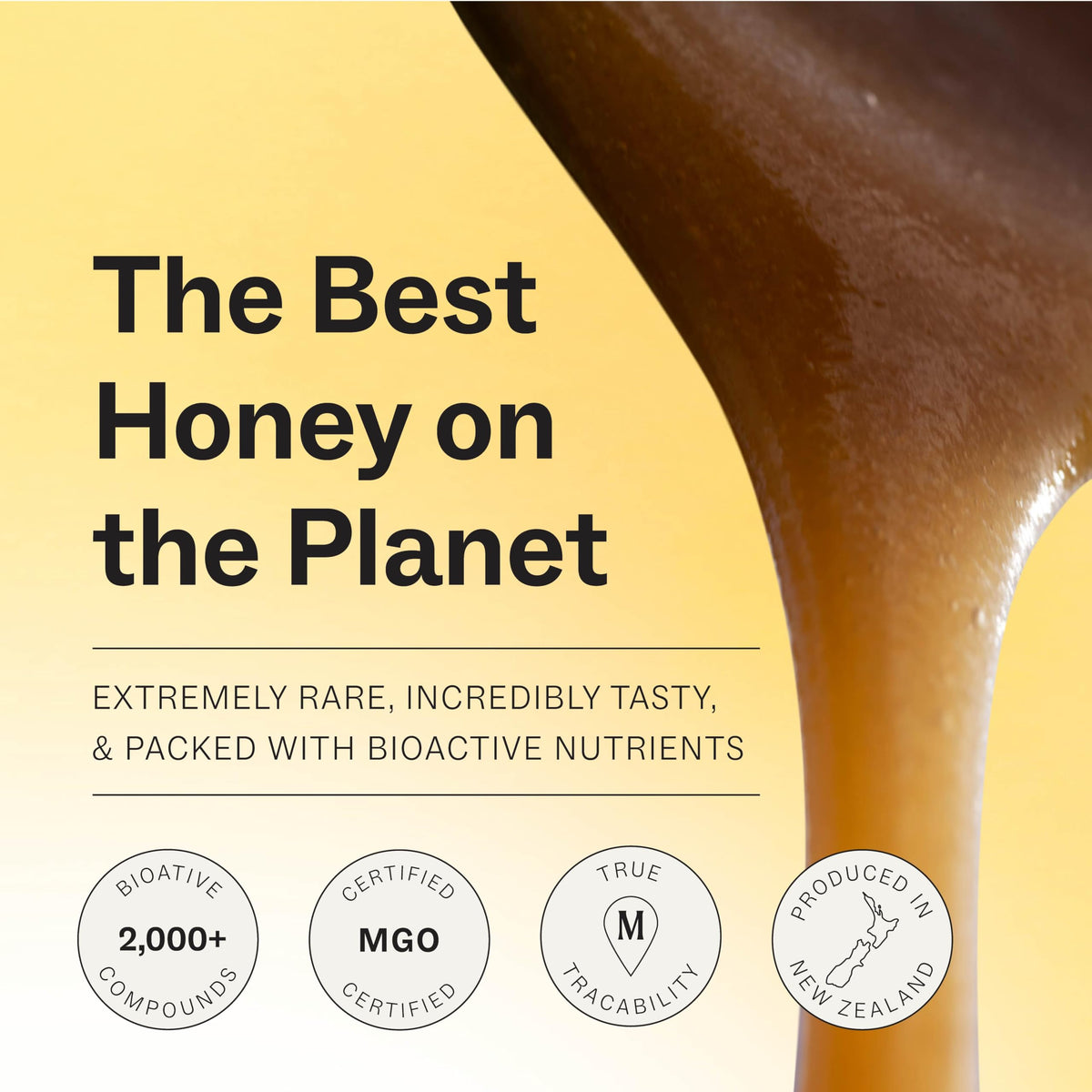 Manukora Raw Manuka Honey MGO 50+ 500g – Traceable NZ Honey, Non-GMO, Glyphosate Free