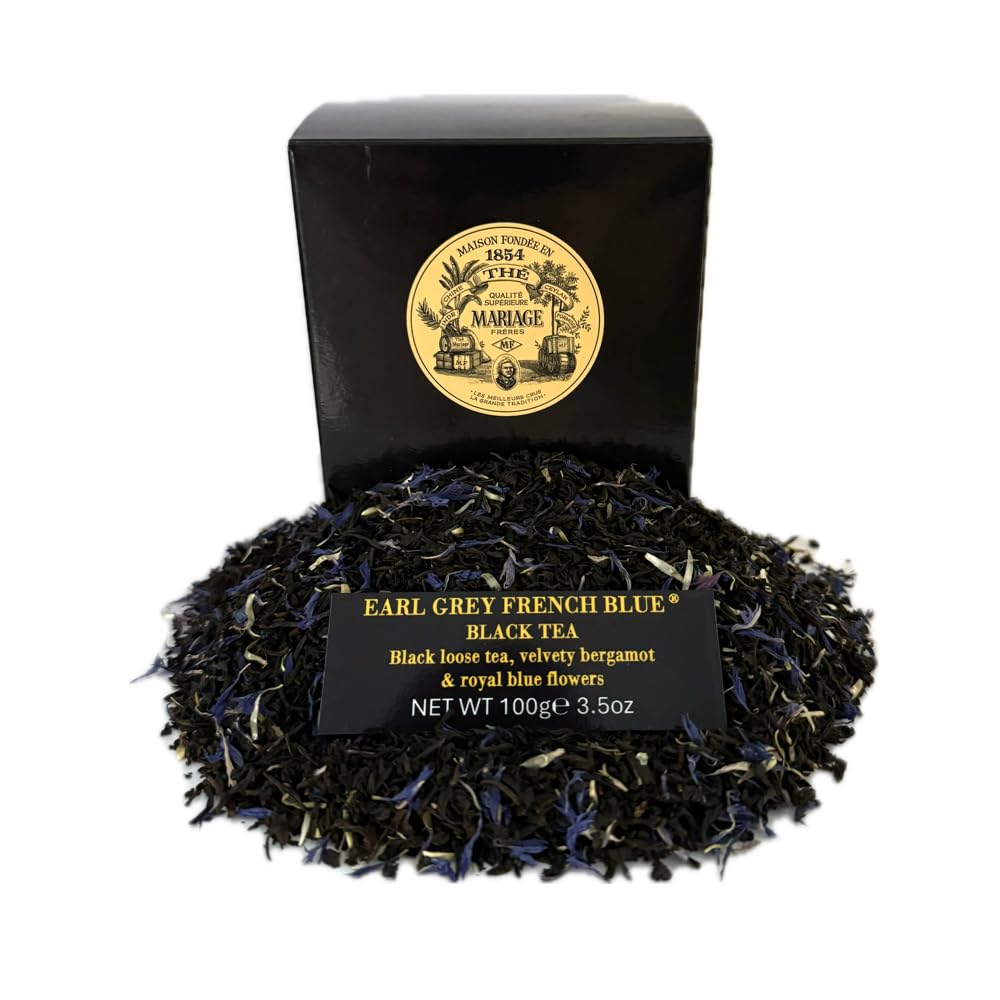 Mariage Frères Earl Grey French Blue – Black Tea, Loose Tea 100 g (3.5 oz)