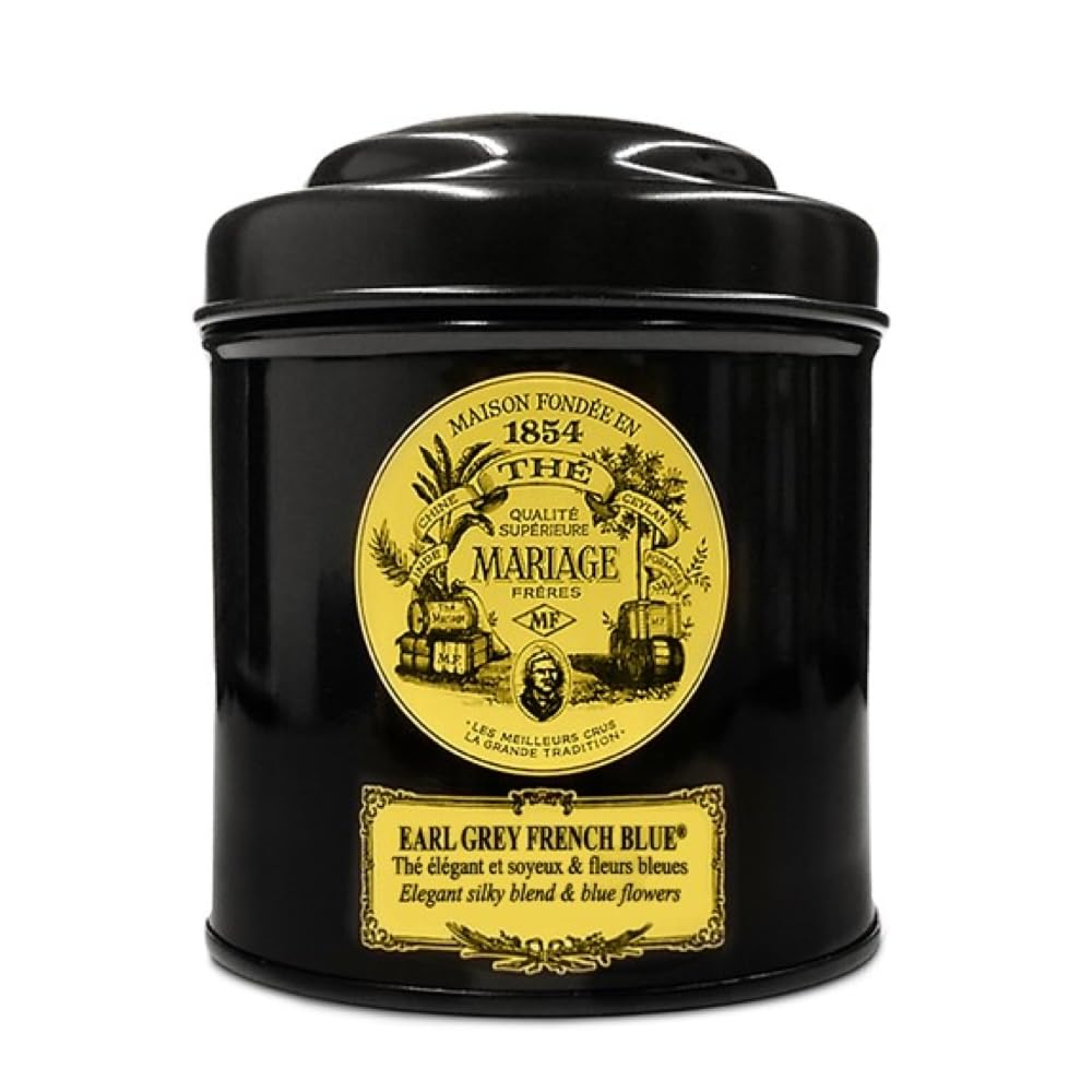 Mariage Frères Earl Grey French Blue – Black Tea, Loose Tea 100 g (3.5 oz)