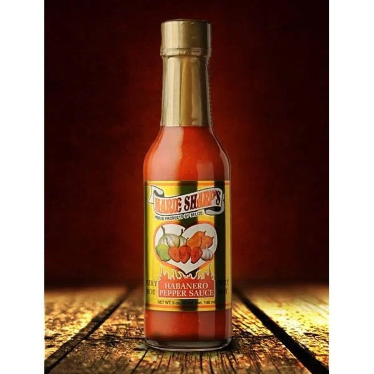 Marie Sharp's Fiery Hot Habanero Sauce – Extra Hot Belizean Flavor, 10 oz (Pack of 2) – All-Natural, Gluten-Free