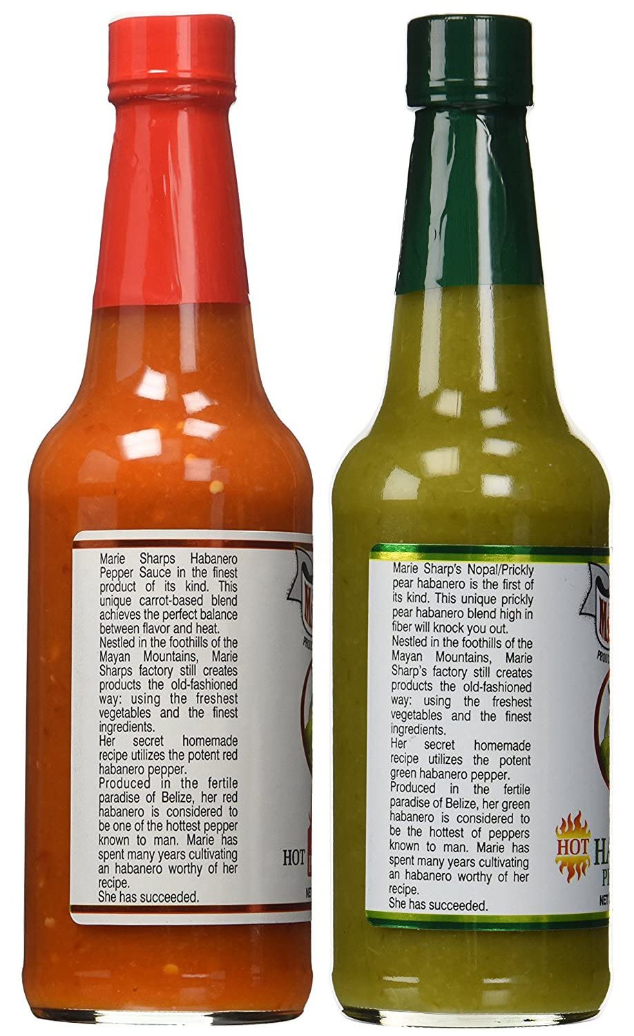 Marie Sharp's HOT and Green Habanero Pepper Sauce 10oz – Bold, Versatile Flavor