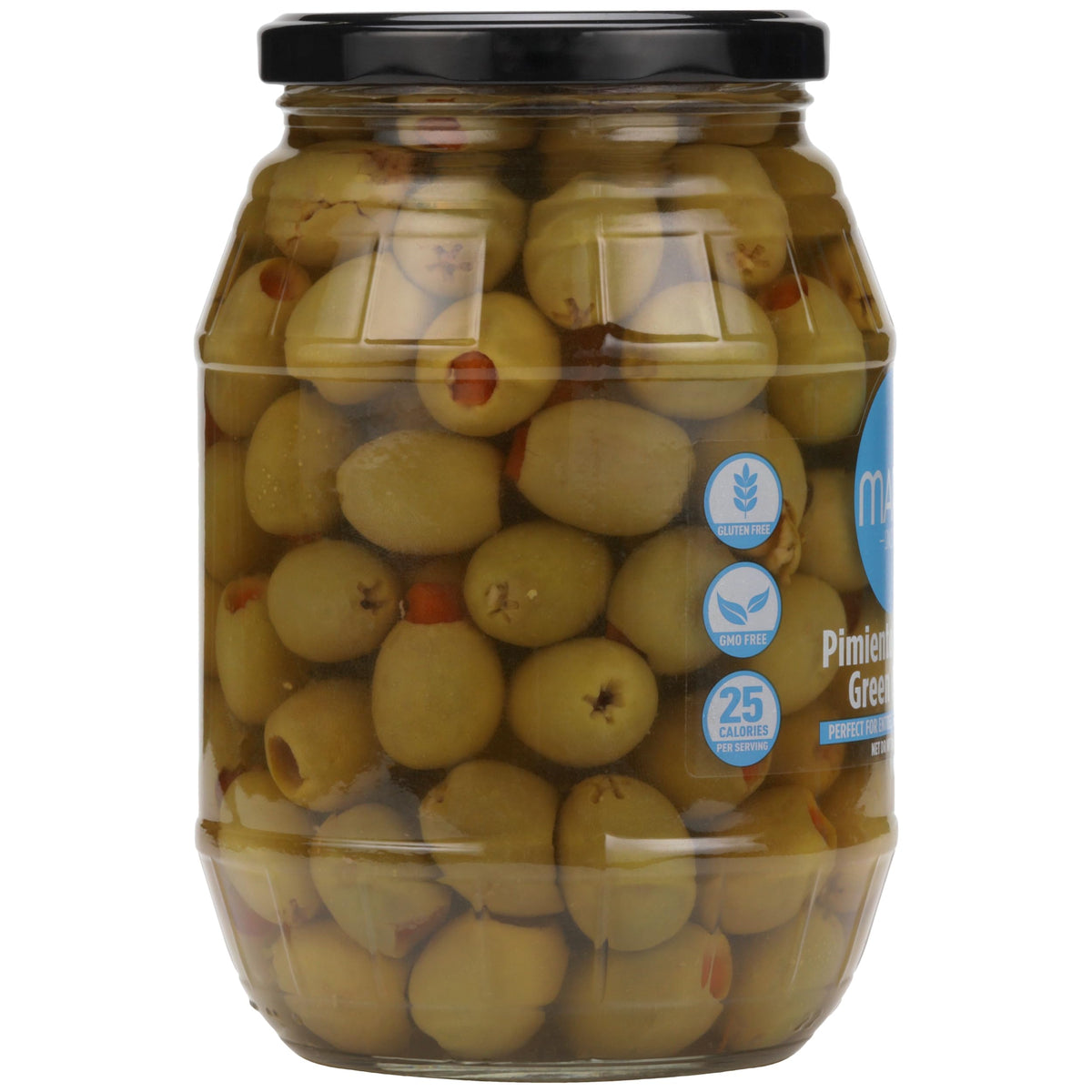 Mario Camacho Foods Pimiento Stuffed Green Manzanilla Spanish Olives - 21-ounce Pack of 6
