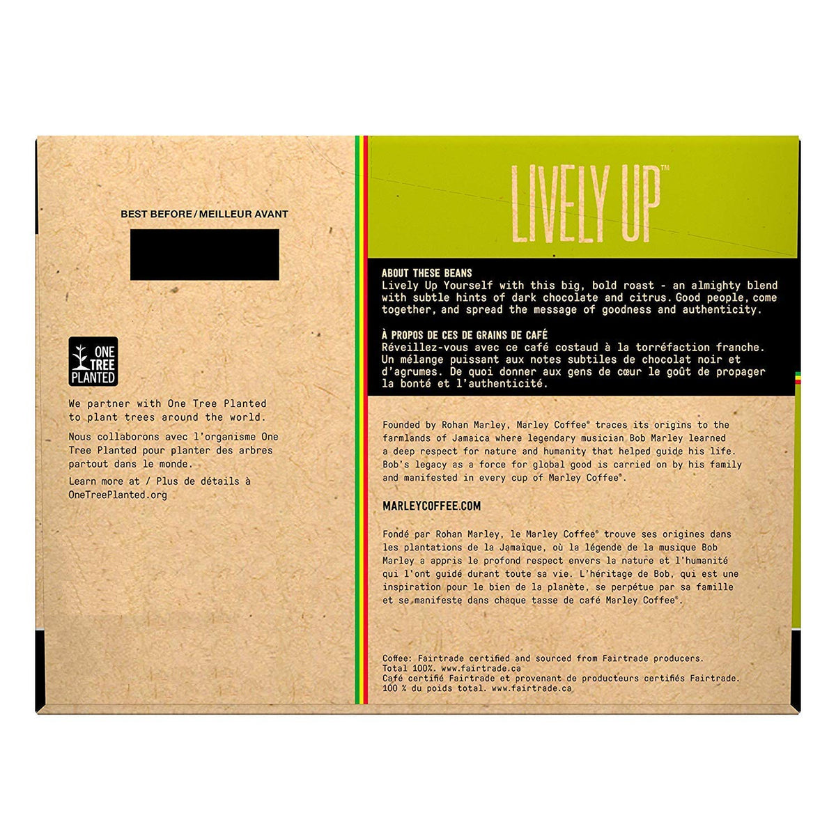 Marley Coffee Lively Up! RealCup Organic Espresso Roast – Keurig K-Cup, 96 Count