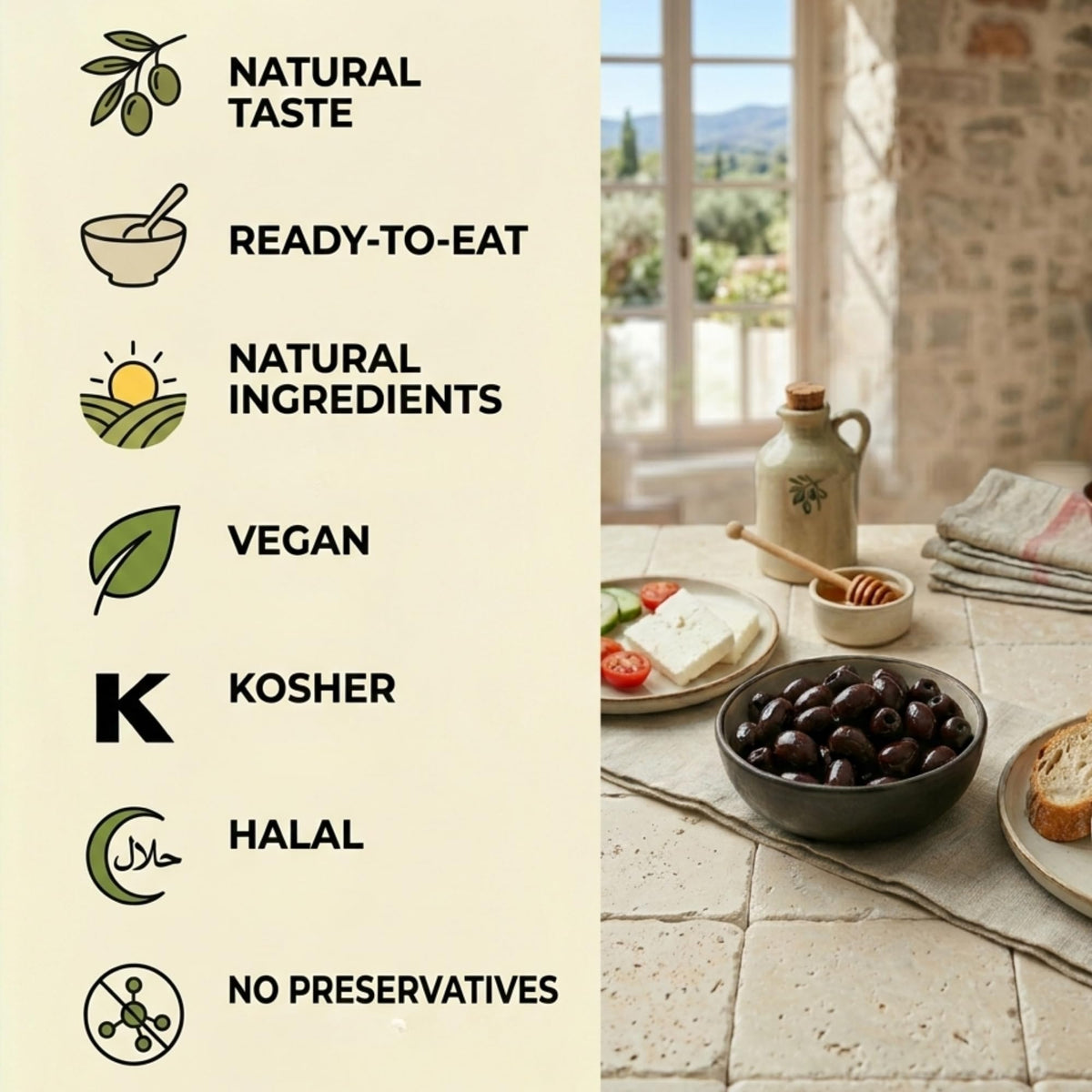 Marmarabirlik Black Olives – Turkish Dry-Cured, Hand-Picked, Vegan & Kosher (28 oz / 800 g)