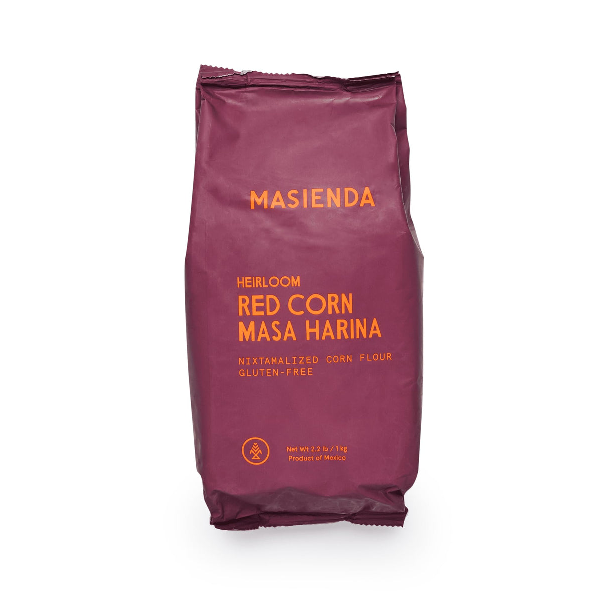 Masienda Heirloom Red Corn Masa Harina – Gluten-Free, Non-GMO, Pack of 2 (2.2 lb each)