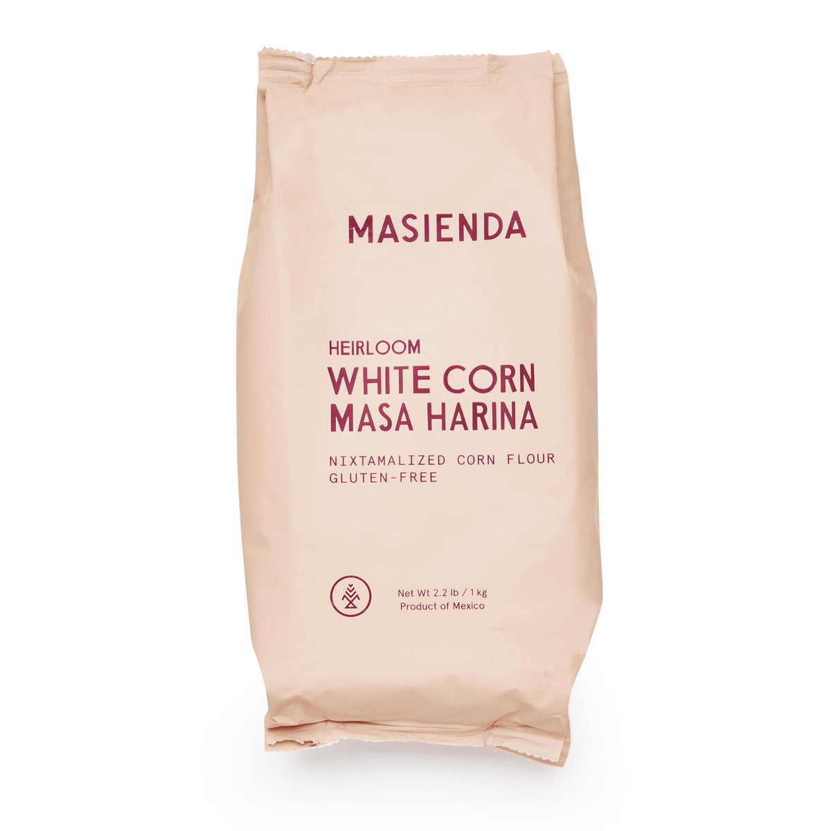 Masienda Heirloom White Corn Masa Harina 2.2 lb Pack of 2 — Nixtamalized & Gluten-Free