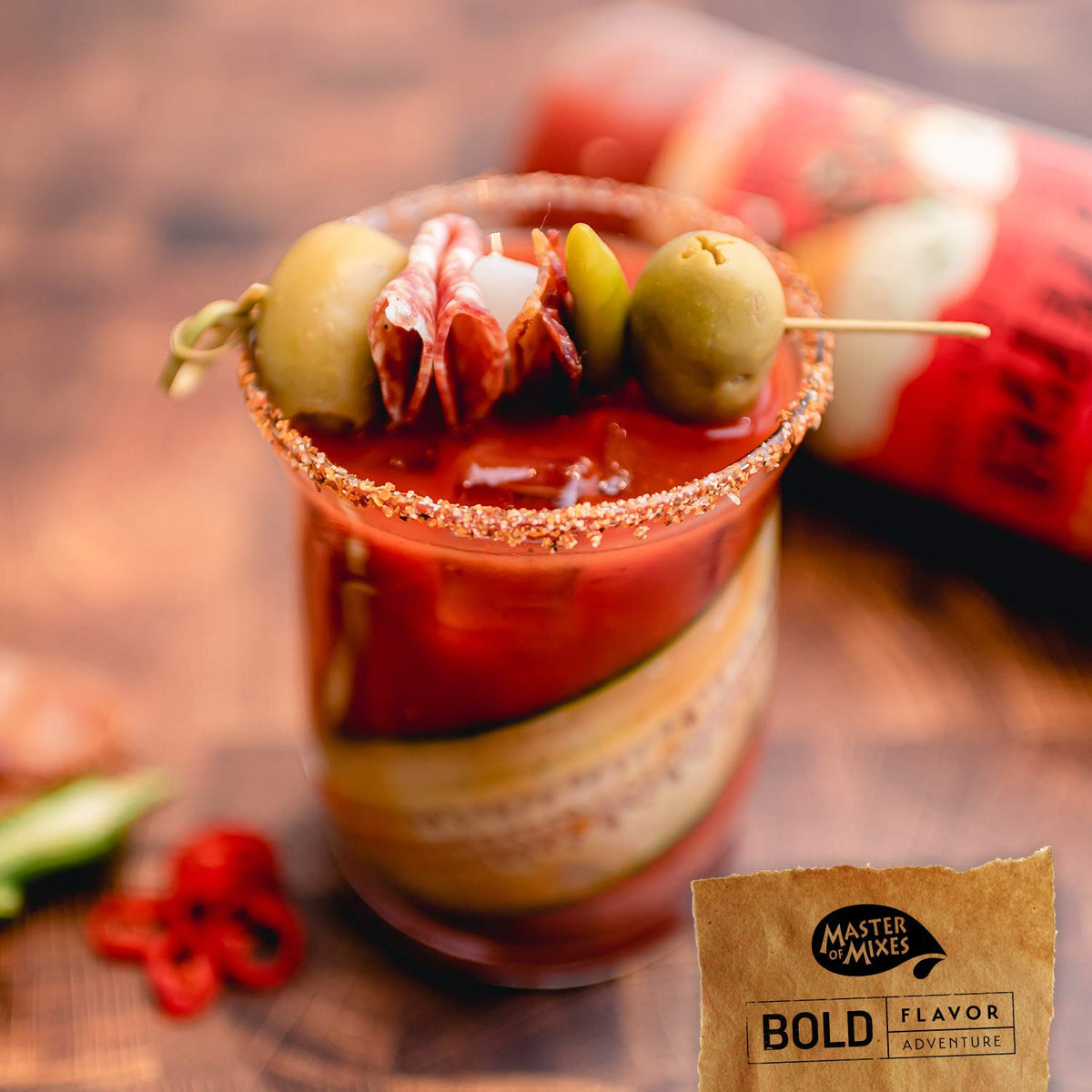 Master of Mixes 5 Pepper Extra Spicy Bloody Mary Mix – Ready-To-Use 1.75L (Pack of 3)