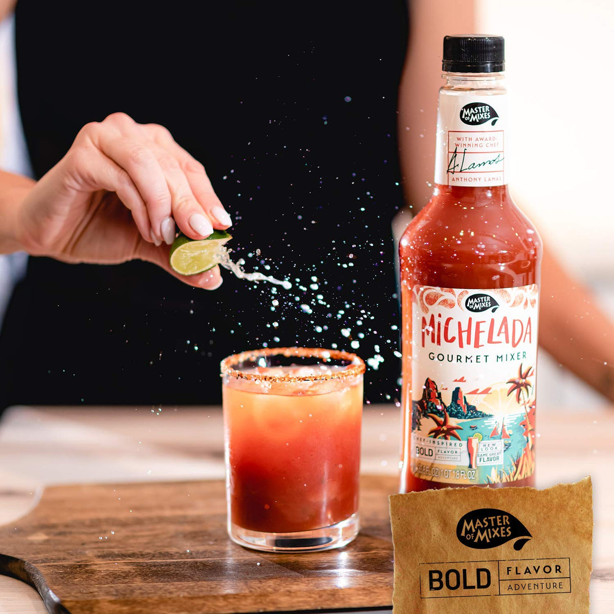 Master of Mixes Michelada Drink Mix – Ready-To-Use, 3 x 1L Bottles