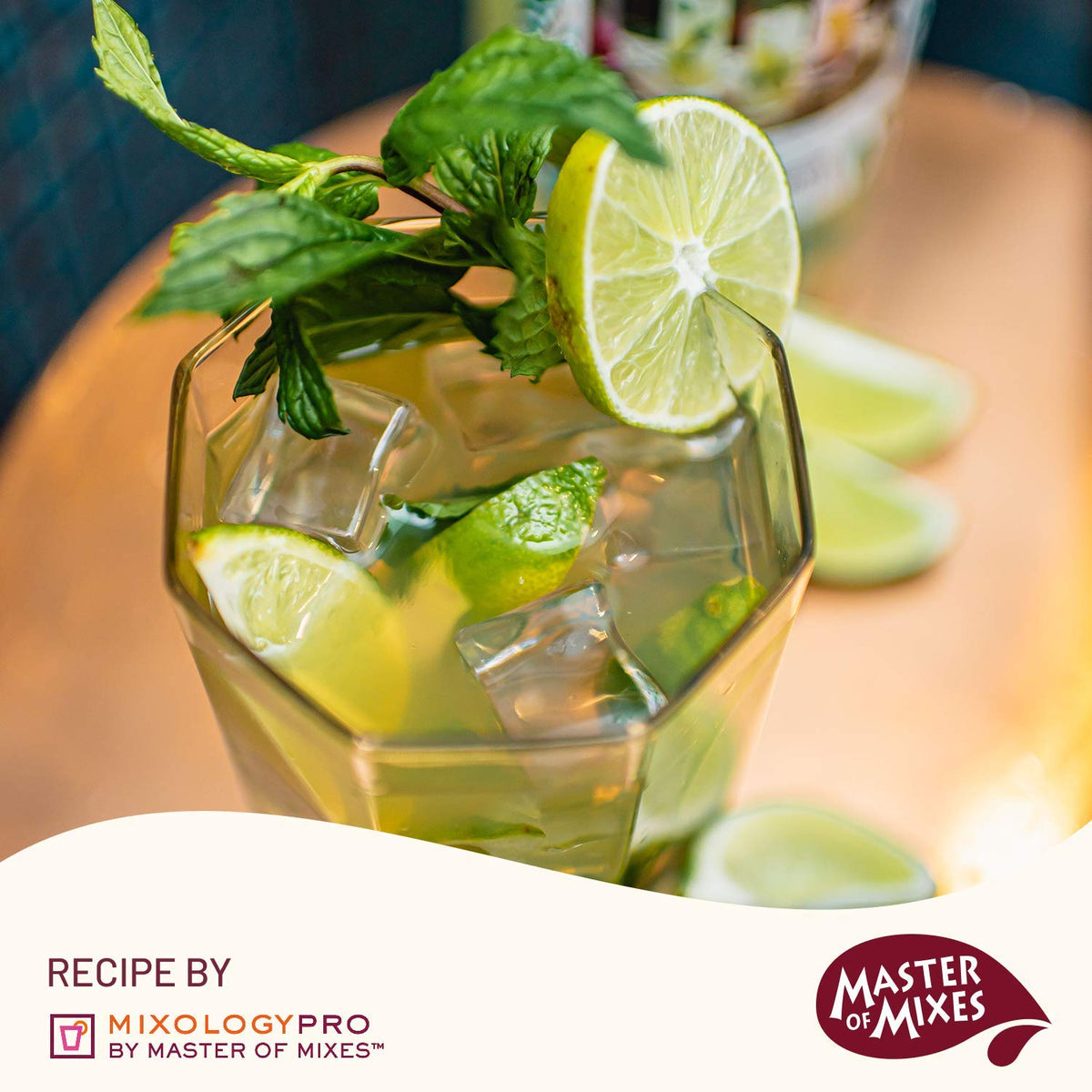 Master of Mixes Mojito Drink Mix – Ready-To-Use Mojito Base, 1.75L Bottle, Pack of 3