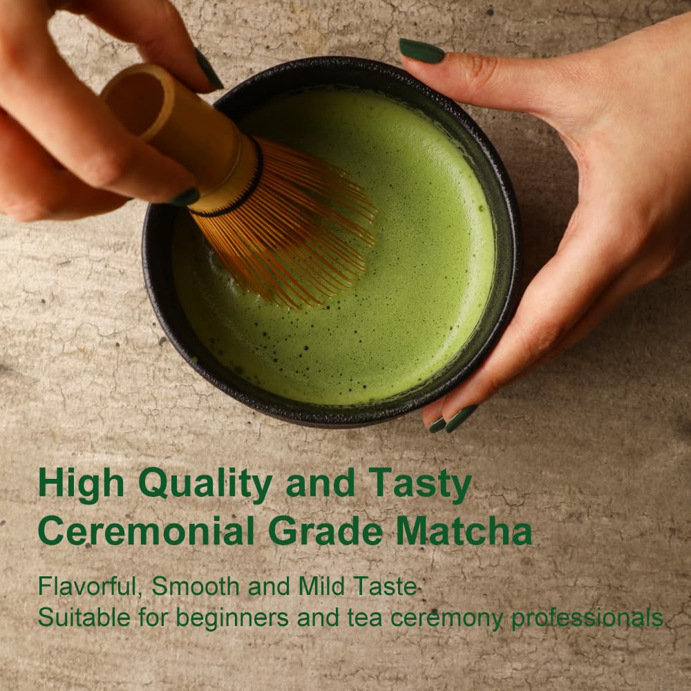 MatchAdmire Matcha Green Tea Powder – USDA Organic First Harvest, Gluten-Free, Vegan, 100% Pure Unsweetened, 3.53oz Tin | All-Purpose Culinary Grade