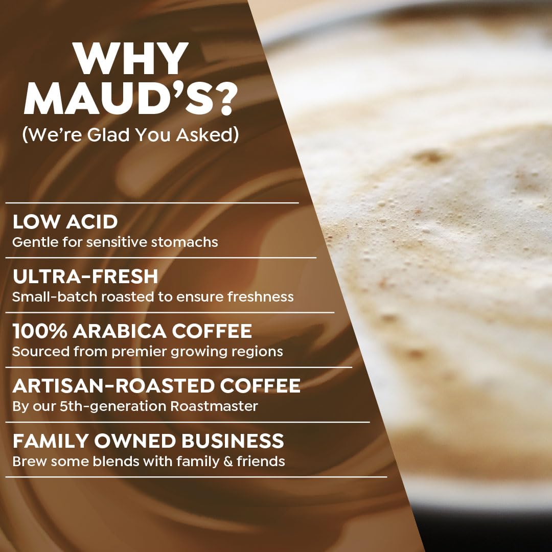 Maud's Mochaccino Cappuccino Coffee Pods – 50ct, Dark Chocolate Mocha, 100% Arabica, Keurig K-Cup Compatible