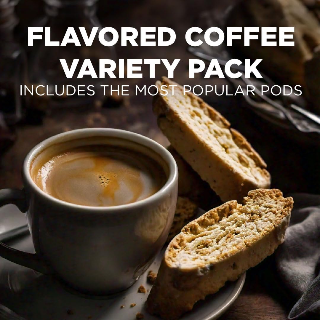 Maud's Flavored Coffee Pods Variety Pack – 40 K-Cups, 9 Flavors, Medium Roast