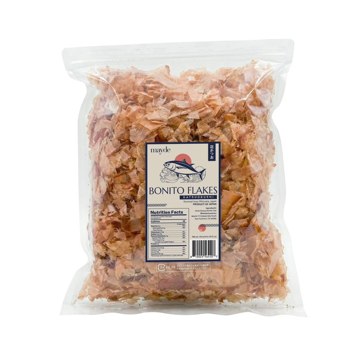 Mayde Japanese Bonito Flakes - Extra Large Shaved Katsuobushi, 16 oz
