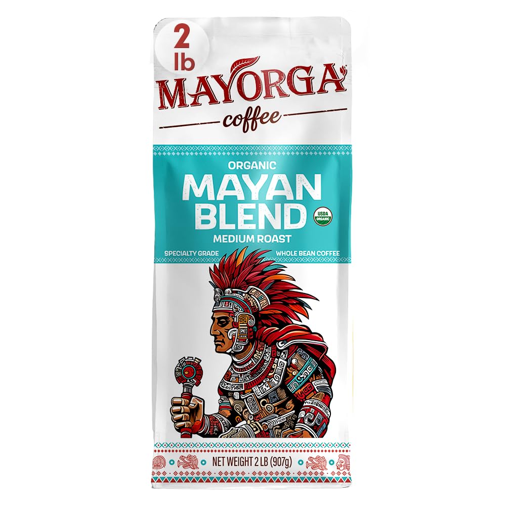Mayorga Organic Coffee 2lb Mayan Blend – Medium Roast, 100% Arabica, Slow-Roasted