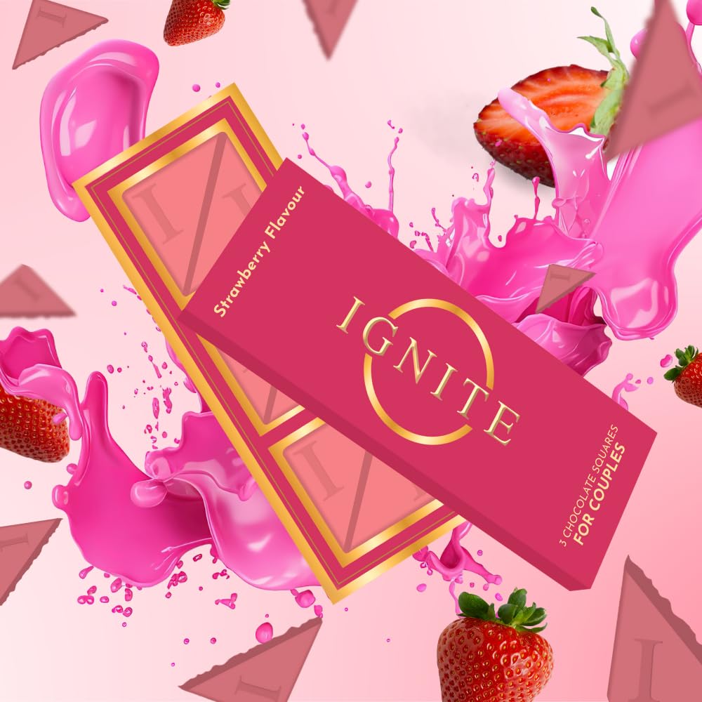 MBDH Wellness Ignite Strawberry Chocolate Squares – 60% Cocoa & Strawberry Fusion