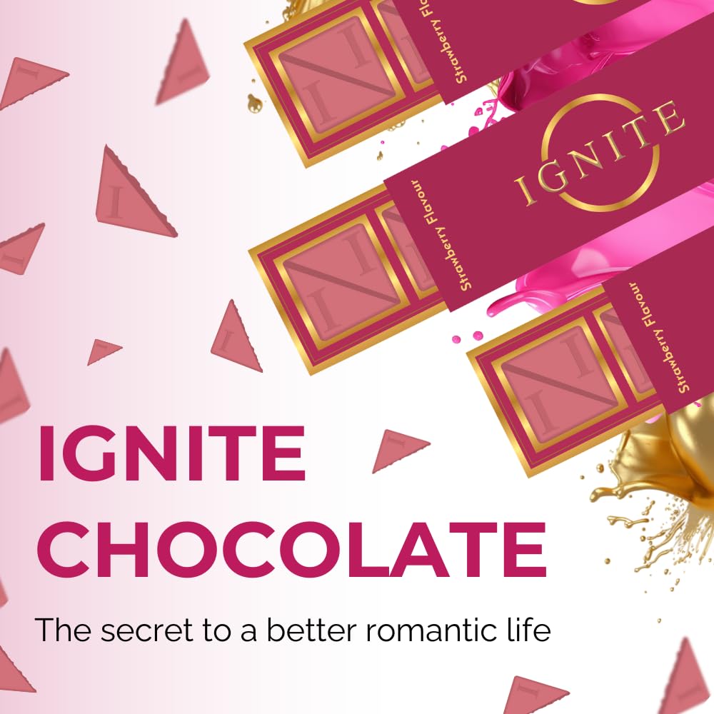 MBDH Wellness Ignite Strawberry Chocolate Squares – 60% Cocoa & Strawberry Fusion