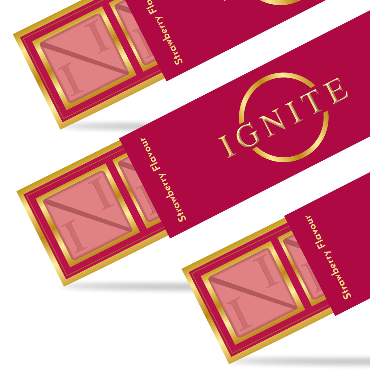 MBDH Wellness Ignite Strawberry Chocolate Squares – 60% Cocoa & Strawberry Fusion