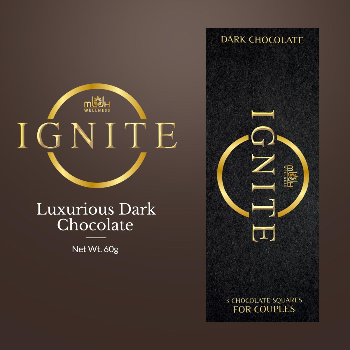 Ignite Dark Chocolate Bars – 60% Cocoa for Couples | MBDH Wellness