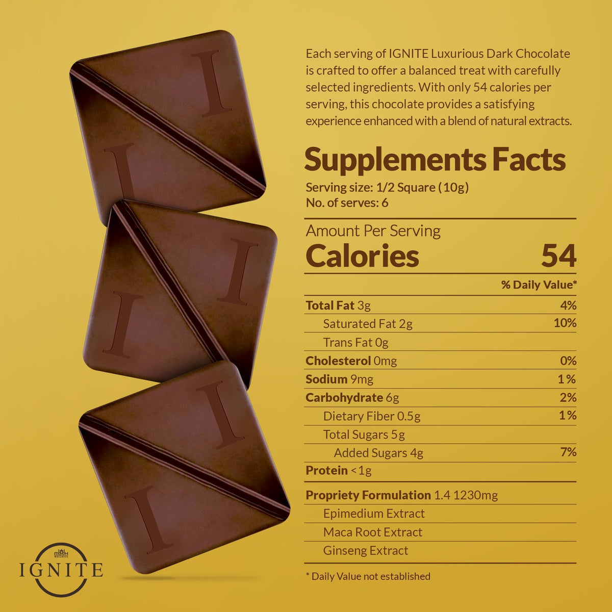 Ignite Dark Chocolate Bars – 60% Cocoa for Couples | MBDH Wellness