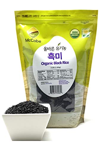 McCabe Organic Black Rice – Gluten Free, High Fiber & Minerals | USDA & CCOF Certified, Packed in USA | 48 Oz