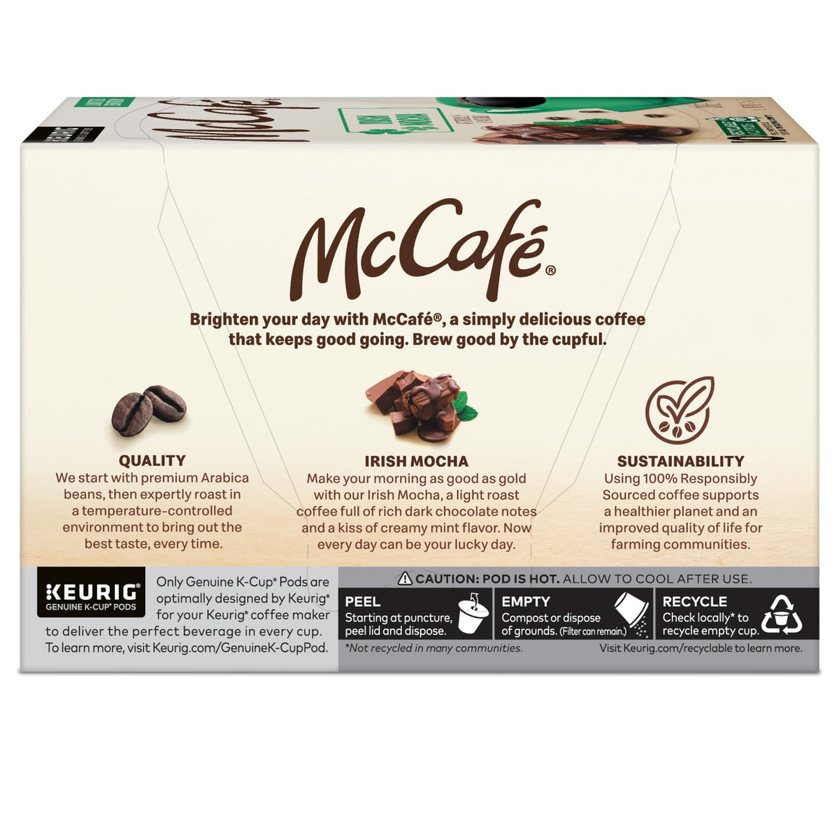 McCafé Irish Mocha K-Cup Pods – 60 Count, Single-Serve Keurig Compatible