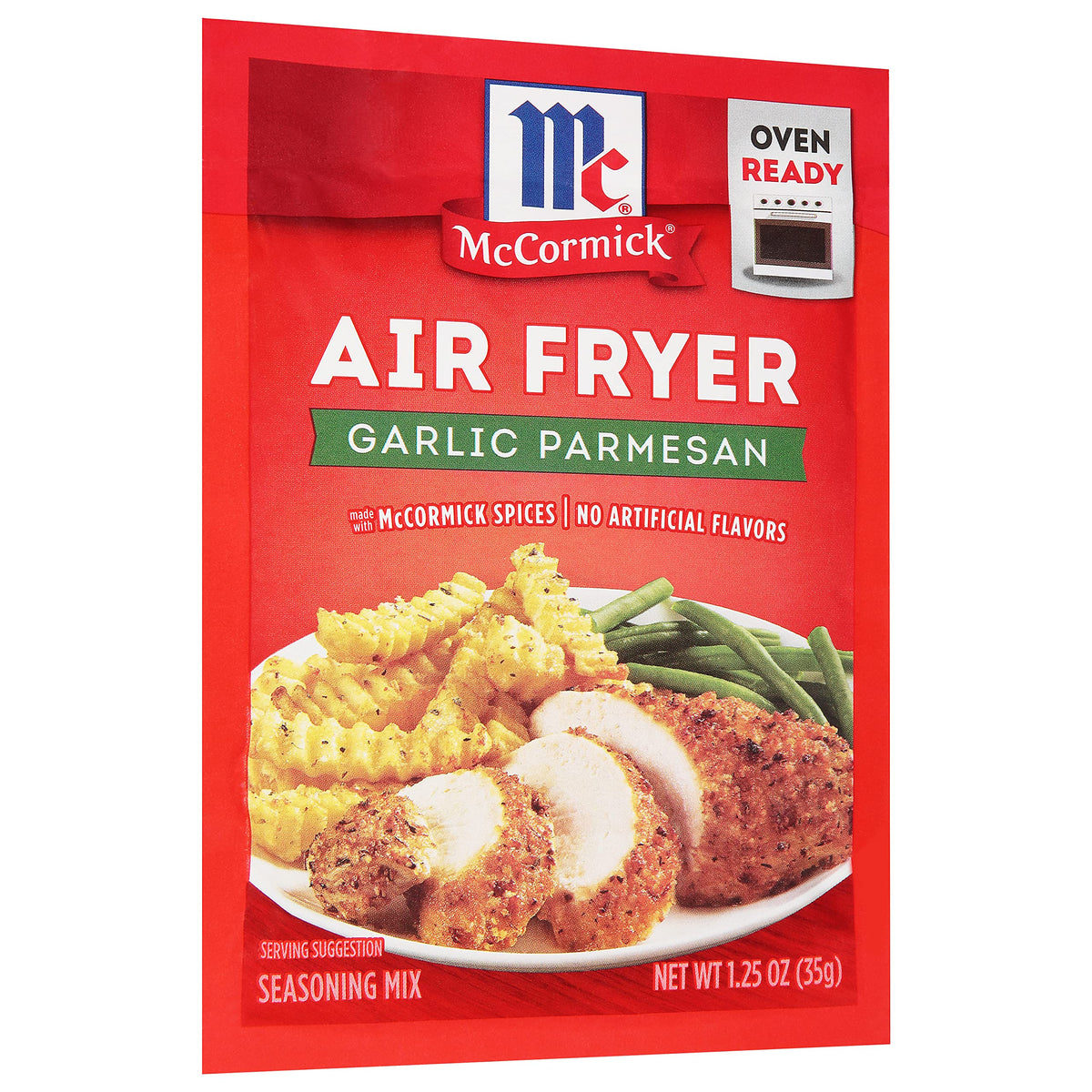 McCormick Air Fryer Garlic Parmesan Seasoning Mix — 1.25 oz (Pack of 12)