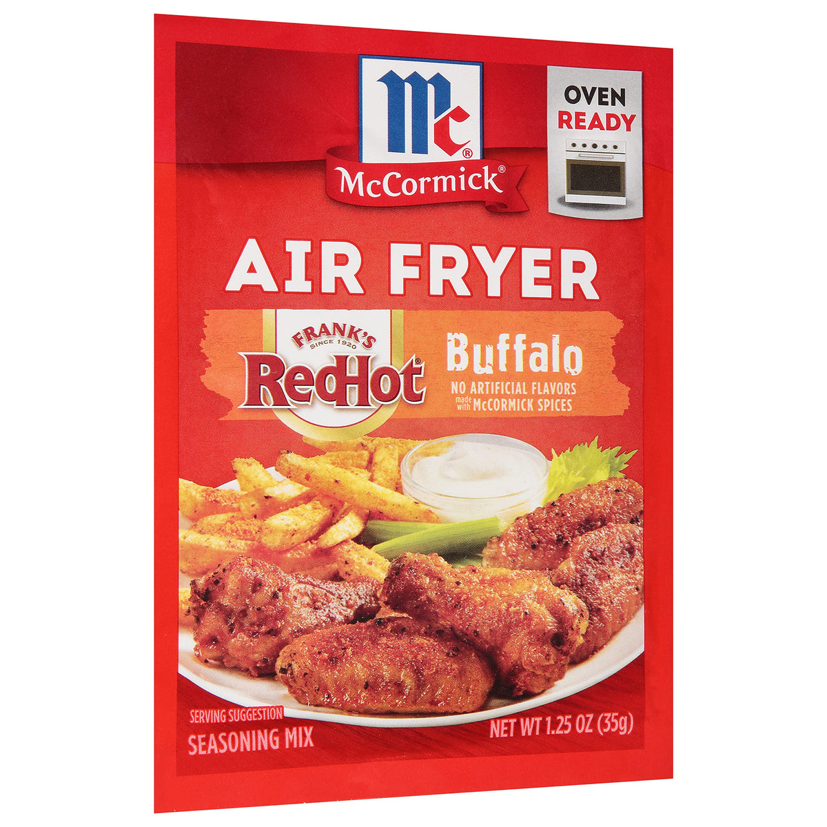 McCormick Air Fryer Buffalo Seasoning Mix – 1.25 oz (Pack of 12)