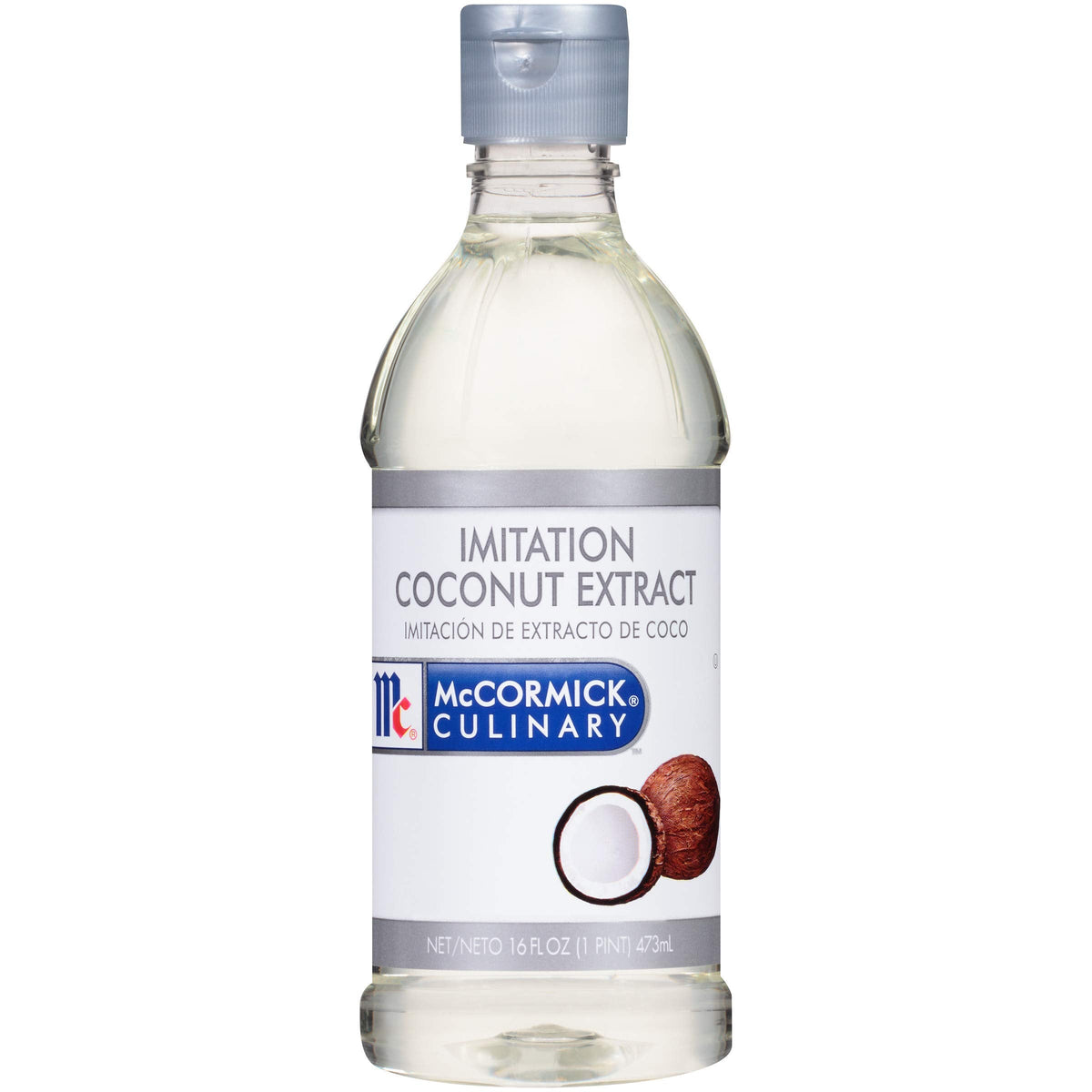 McCormick Culinary Imitation Coconut Extract – 16 fl oz | Coconut Flavoring for Baking, Desserts & Beverages