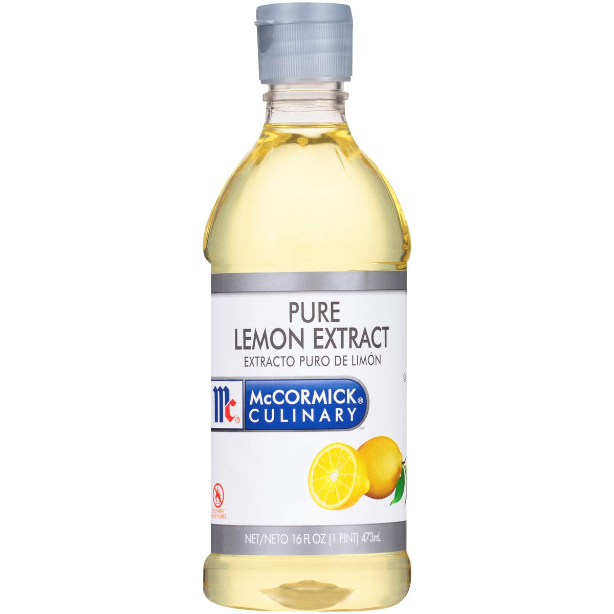 McCormick Culinary Pure Lemon Extract – 16 fl oz, Lemon Flavor for Baking & Desserts