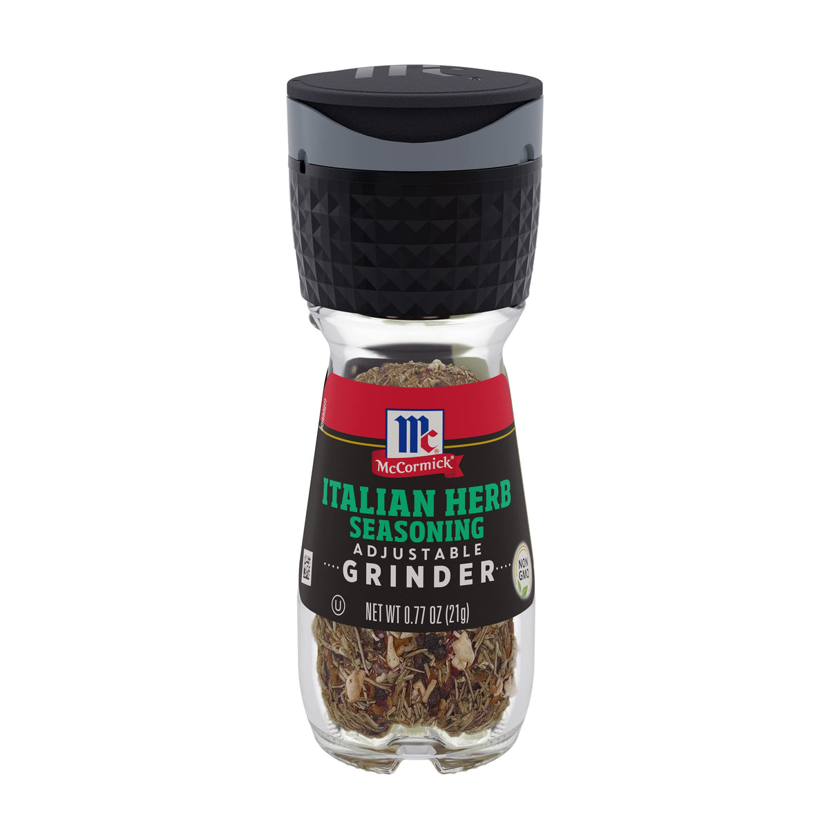 McCormick Italian Herb Seasoning Grinder, 0.77 oz (Pack of 6) | Adjustable Grind