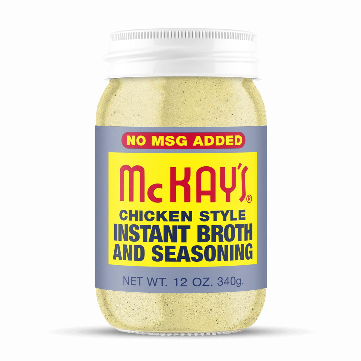 McKay's Chicken Flavored Soup Seasoning – Gluten Free, No MSG Added, Vegetarian Instant Broth (1 Pack)